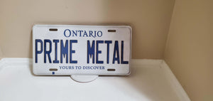*PRIME METAL* Customized Ontario Car Plate Size Novelty/Souvenir/Gift Plate
