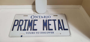 *PRIME METAL* Customized Ontario Car Plate Size Novelty/Souvenir/Gift Plate