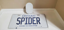 Load image into Gallery viewer, *SPIDER* Customized Ontario Car Plate Size Novelty/Souvenir/Gift Plate
