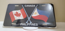 Load image into Gallery viewer, Canada-Philippines : Custom Car Canada,Philippines For Off Road License Plate Souvenir Personalized Gift Display
