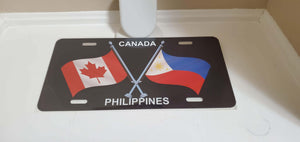 Canada-Philippines : Custom Car Canada,Philippines For Off Road License Plate Souvenir Personalized Gift Display
