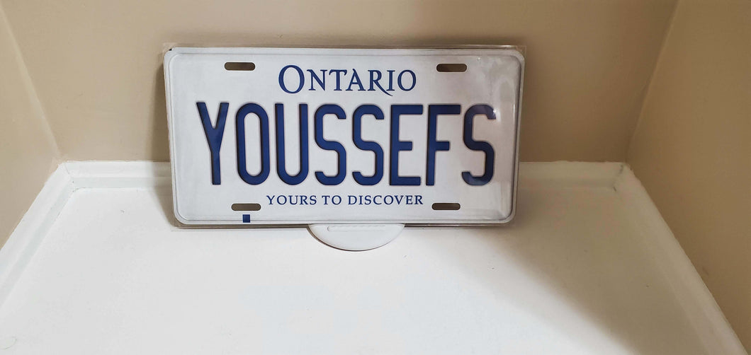 *YOUSSEFS* Customized Ontario Car Plate Size Novelty/Souvenir/Gift Plate