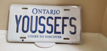 Load image into Gallery viewer, *YOUSSEFS* Customized Ontario Car Plate Size Novelty/Souvenir/Gift Plate
