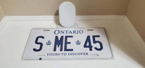 *S ME 45* Customized Ontario Car Plate Size Novelty/Souvenir/Gift Plate