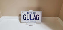 Load image into Gallery viewer, *GULAG* :  Your Custom Message on Bike Plate Size Customized Novelty/Souvenir/Gift Plate
