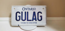 Load image into Gallery viewer, *GULAG* :  Your Custom Message on Bike Plate Size Customized Novelty/Souvenir/Gift Plate
