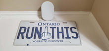 Load image into Gallery viewer, *RUN THIS*  Customized Ontario Car Plate Size Novelty/Souvenir/Gift Plate
