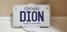 Load image into Gallery viewer, *DION* :  Your Custom Message on Bike Plate Size Customized Novelty/Souvenir/Gift Plate

