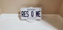 Load image into Gallery viewer, *RES Q ME* :  Your Custom Message on Bike Plate Size Customized Novelty/Souvenir/Gift Plate
