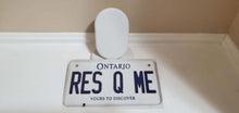 Load image into Gallery viewer, *RES Q ME* :  Your Custom Message on Bike Plate Size Customized Novelty/Souvenir/Gift Plate

