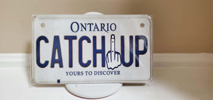 *CATCH UP* :  Your Custom Message on Bike Plate Size Customized Novelty/Souvenir/Gift Plate