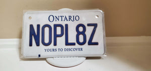 *NOPL8Z* :  Your Custom Message on Bike Plate Size Customized Novelty/Souvenir/Gift Plate
