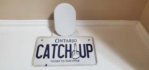 *CATCH UP* :  Your Custom Message on Bike Plate Size Customized Novelty/Souvenir/Gift Plate