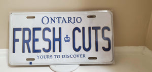 *FRESH CUTS* Customized Ontario Car Plate Size Novelty/Souvenir/Gift Plate
