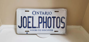 *JOEL PHOTOS* Customized Ontario Car Plate Size Novelty/Souvenir/Gift Plate