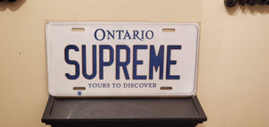 *SUPREME* Customized Ontario Car Plate Size Novelty/Souvenir/Gift Plate