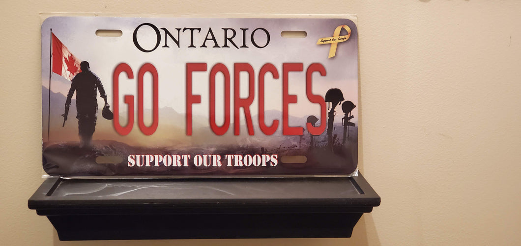 GO FORCES : Custom Car Ontario For Off Road License Plate Souvenir Personalized Gift Display
