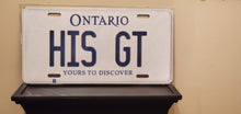 Load image into Gallery viewer, *HIS GT* Customized Ontario Car Size Novelty/Souvenir/Gift Plate
