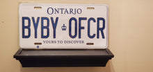 Load image into Gallery viewer, *BYBY OFCR* Customized Ontario Car Size Novelty/Souvenir/Gift Plate
