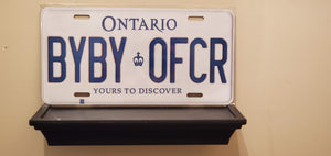 *BYBY OFCR* Customized Ontario Car Size Novelty/Souvenir/Gift Plate