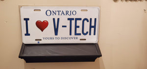 *I❤ V-TECH* Customized Ontario Car Size Novelty/Souvenir/Gift Plate