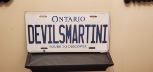 *DEVILSMARTINI* Customized Ontario Car Size Novelty/Souvenir/Gift Plate