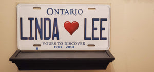 *MADE FOR BOAT/YATCH* Customized Ontario Car Size Novelty/Souvenir/Gift Plate