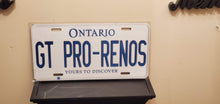 Load image into Gallery viewer, *GT PRO-RENOS* Customized Ontario Car Size Novelty/Souvenir/Gift Plate
