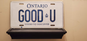 *GOOD U* Customized Ontario Car Size Novelty/Souvenir/Gift Plate