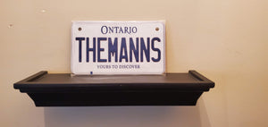 *THEMANNS* :  Your Custom Message on Bike Style Customized Novelty/Souvenir/Gift Plate