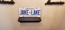 Load image into Gallery viewer, *JAKE LAKE* :Your Boat-Styled Message: Customized Ontario Car Style Souvenir/Gift Plates
