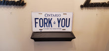 Load image into Gallery viewer, *FORK YOU* :Your Mobile-Business Message: Customized Ontario Car Style Souvenir/Gift Plates

