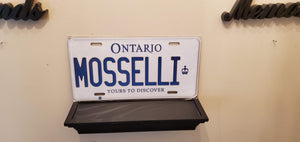 *MOSSELLI* : Any Italians Out There?  : Customized Ontario Car Style Souvenir/Gift Plates