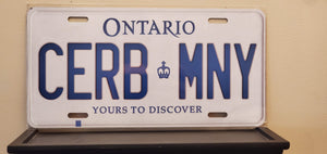 *CERB MONEY* : We Can Even Put $$ On A Plate  : Customized Ontario Car Style Souvenir/Gift Plates