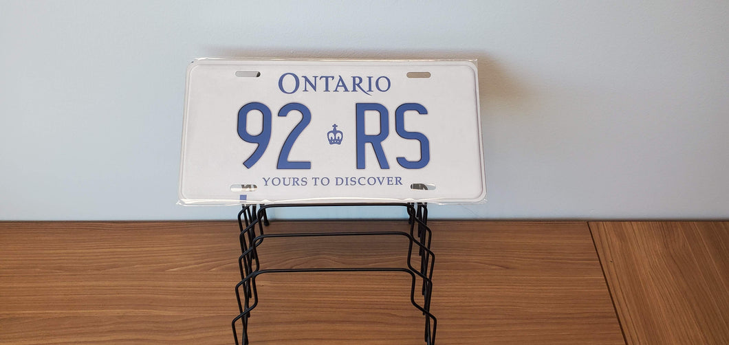 9S RS : Custom Car Ontario For Off Road License Plate Souvenir Personalized Gift Display