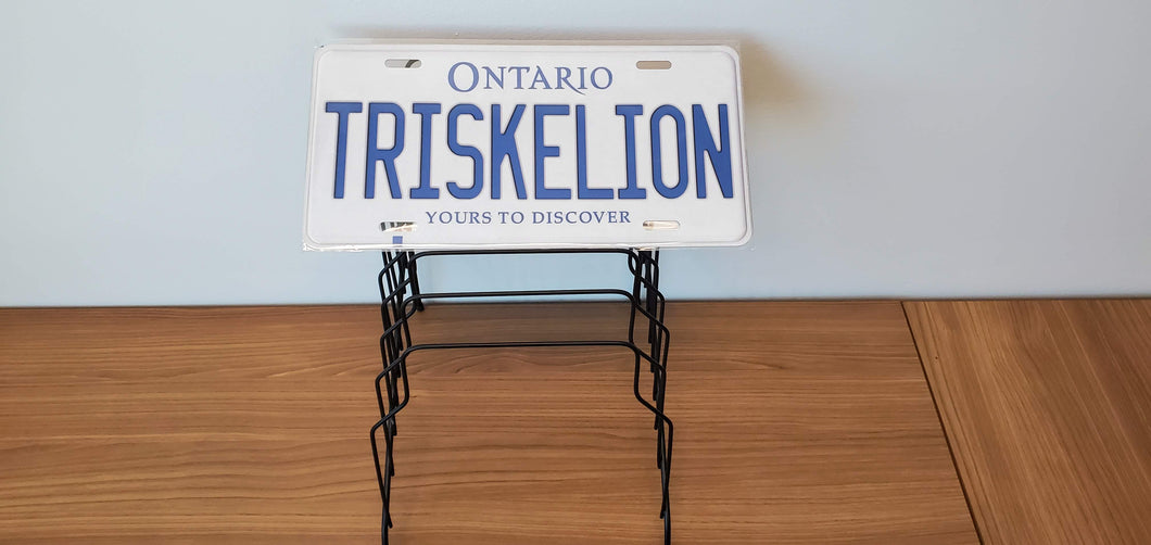 *TRISKELION* Customized Ontario Car Size Novelty/Souvenir/Gift Plate