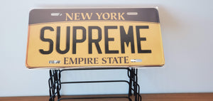 *SUPREME* Customized New York Car Size Novelty/Souvenir/Gift Plate