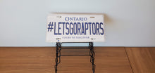 Load image into Gallery viewer, *LETS GO RAPTORS* Customized Ontario Car Size Novelty/Souvenir/Gift Plate
