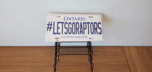 *LETS GO RAPTORS* Customized Ontario Car Size Novelty/Souvenir/Gift Plate