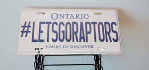 *LETS GO RAPTORS* Customized Ontario Car Size Novelty/Souvenir/Gift Plate