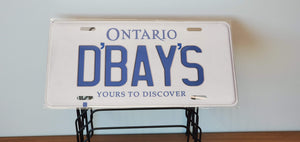 *D'BAY'S* Customized Ontario Car Size Novelty/Souvenir/Gift Plate