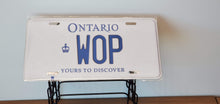 Load image into Gallery viewer, *WOP* Italian Words too-  Customized Ontario Car Size Novelty/Souvenir/Gift Plate

