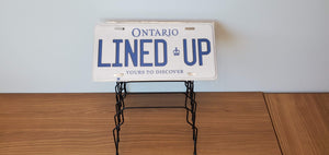 *LINED UP*  Customized Ontario Car Size Novelty/Souvenir/Gift Plate