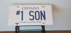 #1 SON : Custom Car Ontario For Off Road License Plate Souvenir Personalized Gift Display