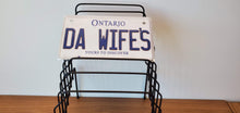 Load image into Gallery viewer, DA WIFE&#39;S : Custom Bike Ontario For Off Road License Plate Souvenir Personalized Gift Display
