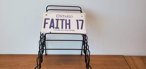 *FAITH 17*  Customized Ontario Bike Size Novelty/Souvenir/Gift Plate
