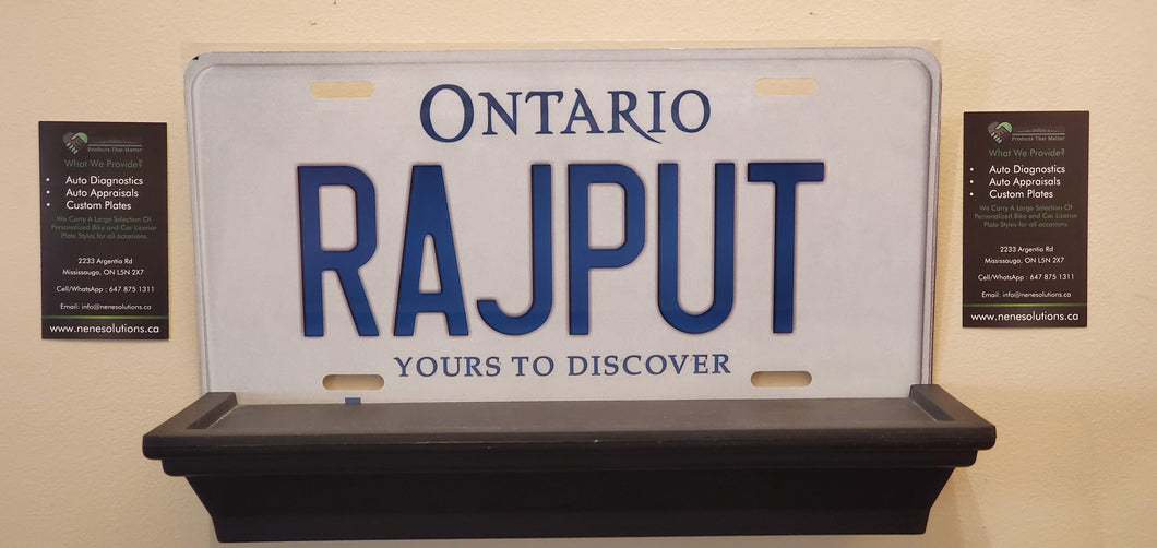 *RAJPUT* : Hey, Want to Stand Out From The Crowd?  : Customized Any Province Car Style Souvenir/Gift Plates
