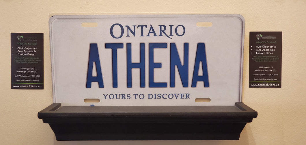 *ATHENA* : Hey, Want to Stand Out From The Crowd?  : Customized Any Province Car Style Souvenir/Gift Plates
