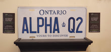 Load image into Gallery viewer, ALPHA Q2 : Custom Car Ontario For Off Road License Plate Souvenir Personalized Gift Display
