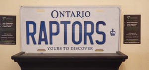 *RAPTORS* : Hey, Want to Stand Out From The Crowd?  : Customized Any Province Car Style Souvenir/Gift Plates
